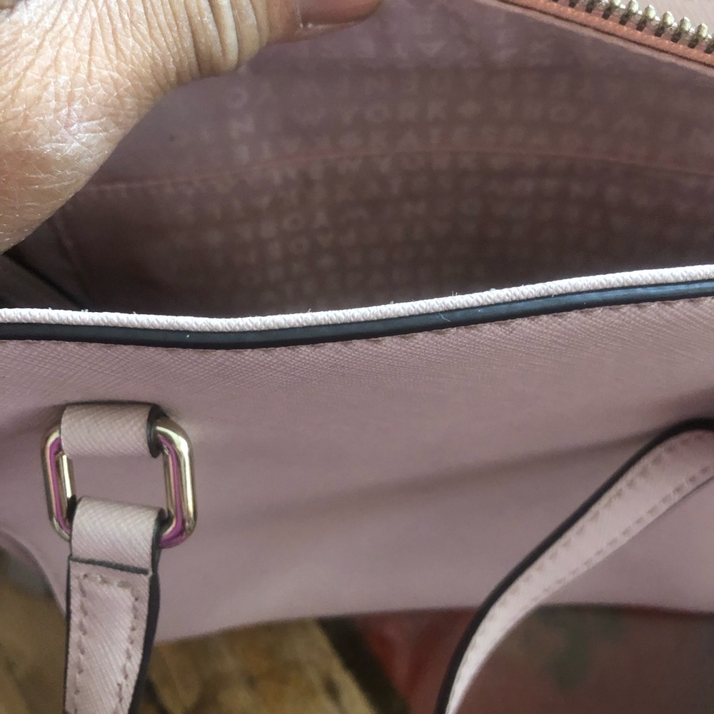 Kate Spade Jeweled Hadlee Pink Leather Cross Body - Picture 9 of 10